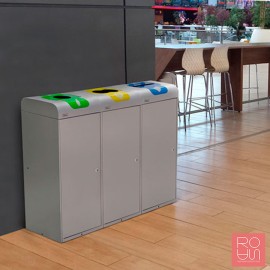 Paperera de reciclatge exterior Estocolm 75 L